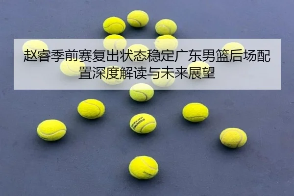 赵睿季前赛复出状态稳定广东男篮后场配置深度解读与未来展望